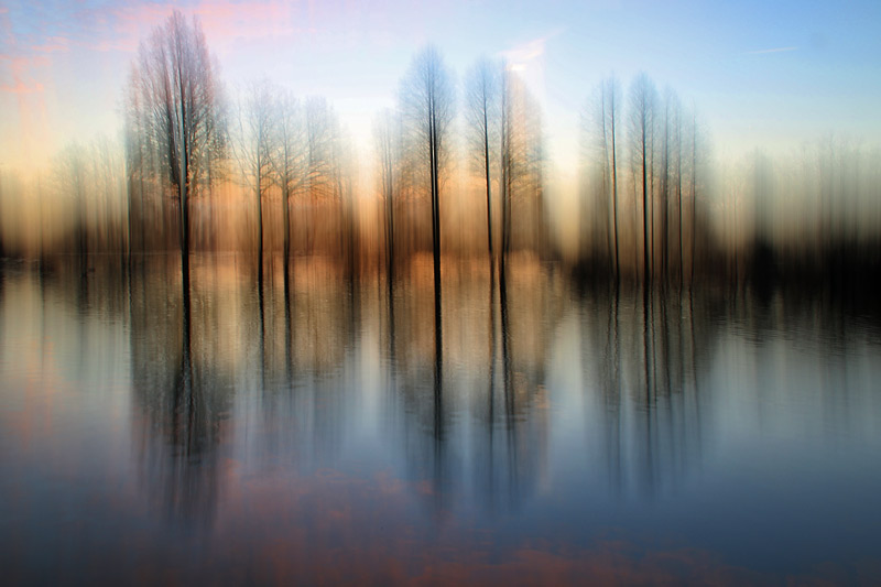 Wischeffekt am Weiher