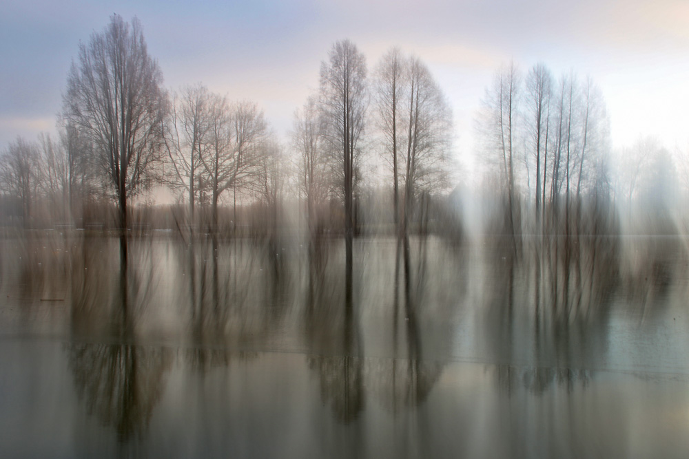 Wischeffekt am Weiher