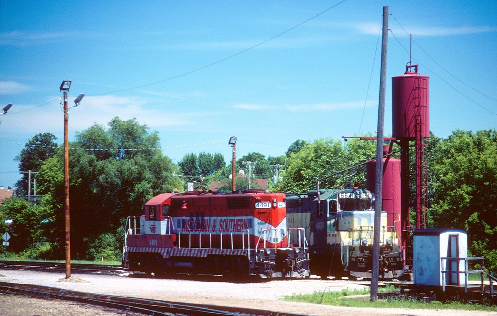 Wisconsin & Southern WSOR #4491 und WSOR #6641, Clinton Yard, WI