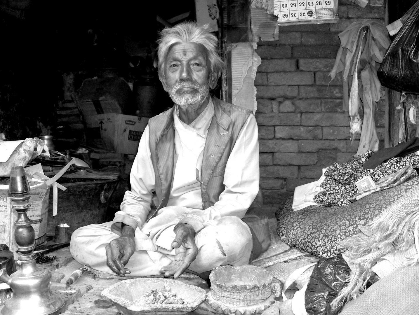 wise old man in Bhaktapur