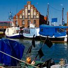 WISMAR. ALTER HAFEN. BLICK ZUR ANDEREN SEITE..