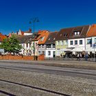 WISMAR. AM ALTEN HAFEN. BLICK ZUM WASSERTOR.