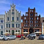 Wismar, Häuserzeile am Markt