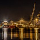 Wismar Hafen bei Nacht