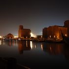 Wismar Hafen in der Nacht