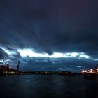 Wismar - stürmischer Hafenblick