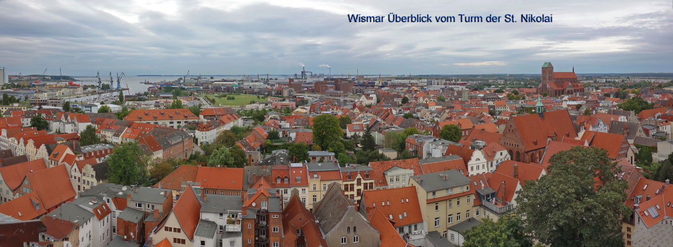 --Wismar-- Überbick von St.Nikolai Kirche -01-