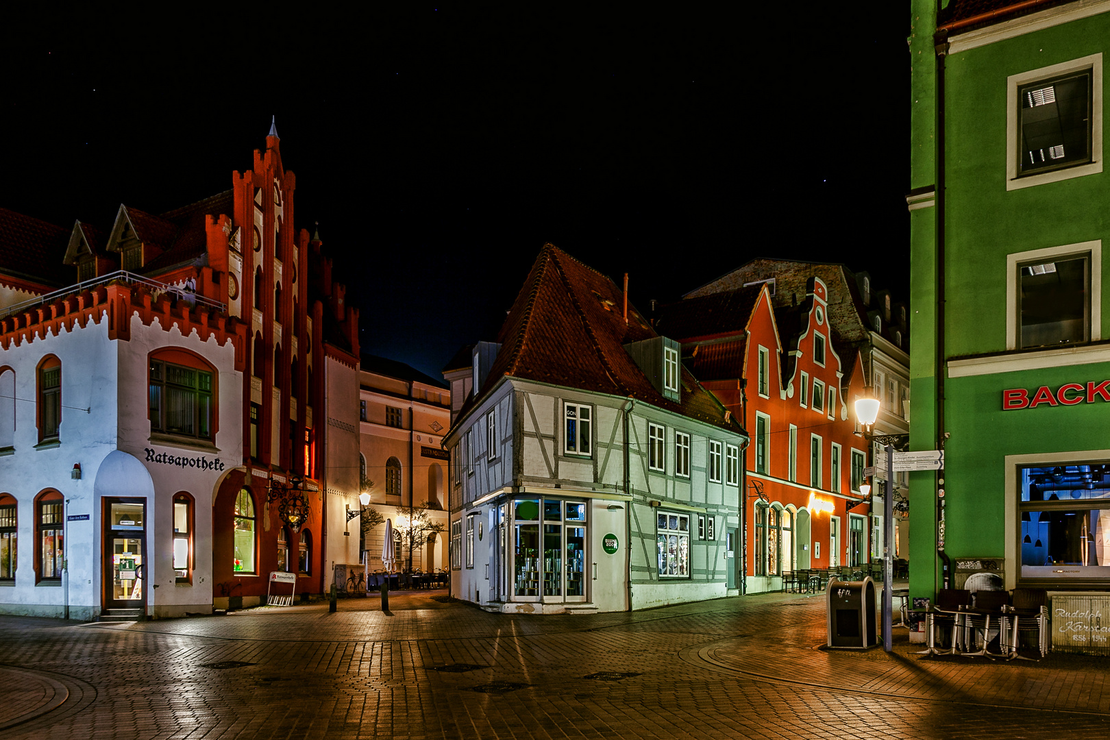 Wismar's Innenstadt in HDR