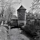 Wissembourg - Ansicht mit Stadtmauerturm