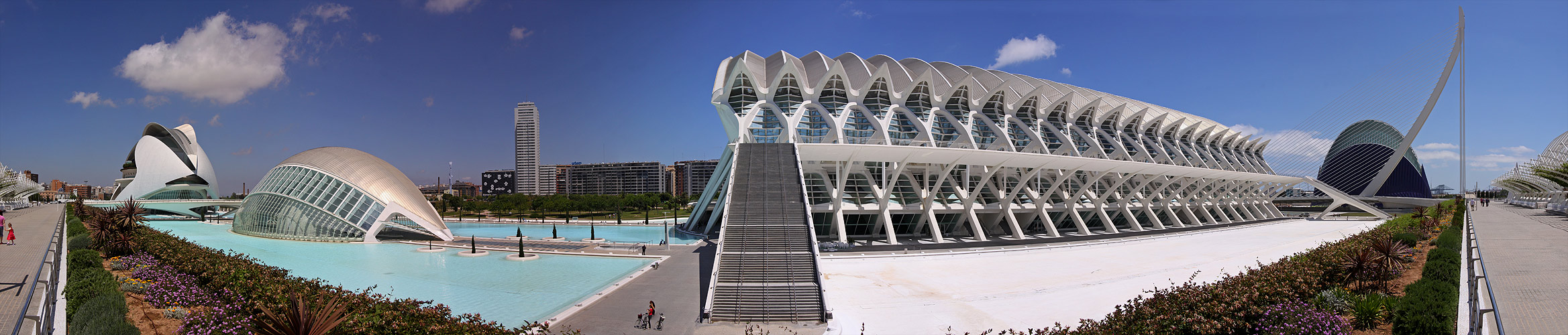 Wissenschafts parkpanorama Valencia