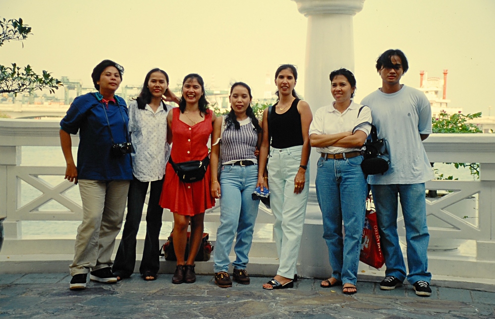 With friends at Sentosa Island in Singapore