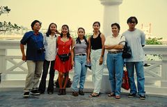 With friends at Sentosa Island in Singapore