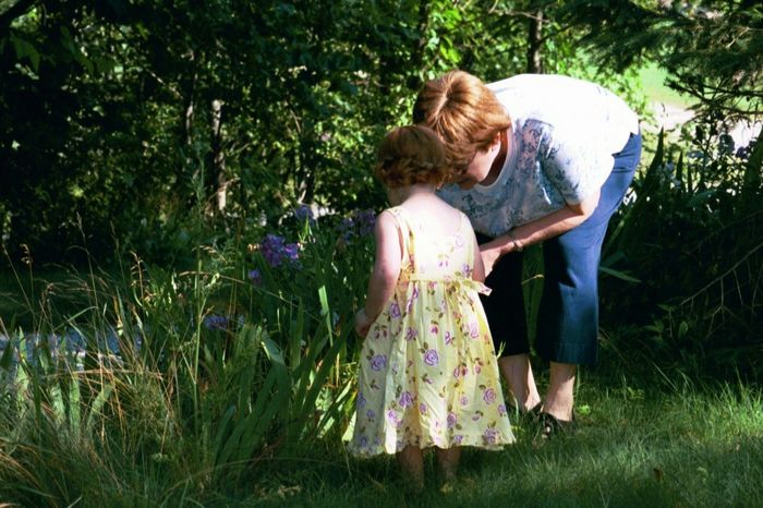 With Grandma in the Garden