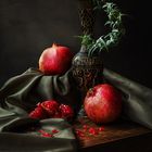 With pomegranates