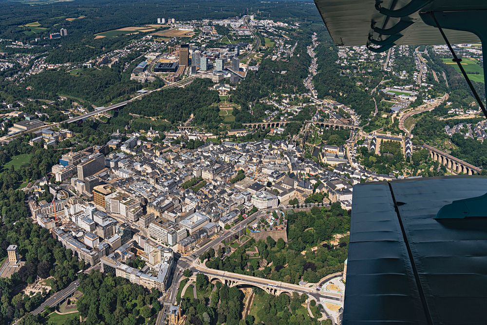 With the Antonov AN-2 via Luxembourg