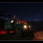 with the unimog - near the top of the world -