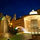 Wittelsbacherbrunnen zur Blauen Stunde