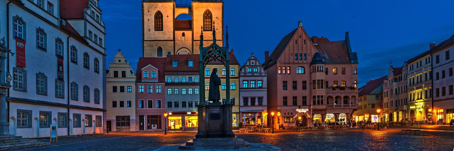 Wittenberg (3) Blaue Stunde um 18:00 und ...