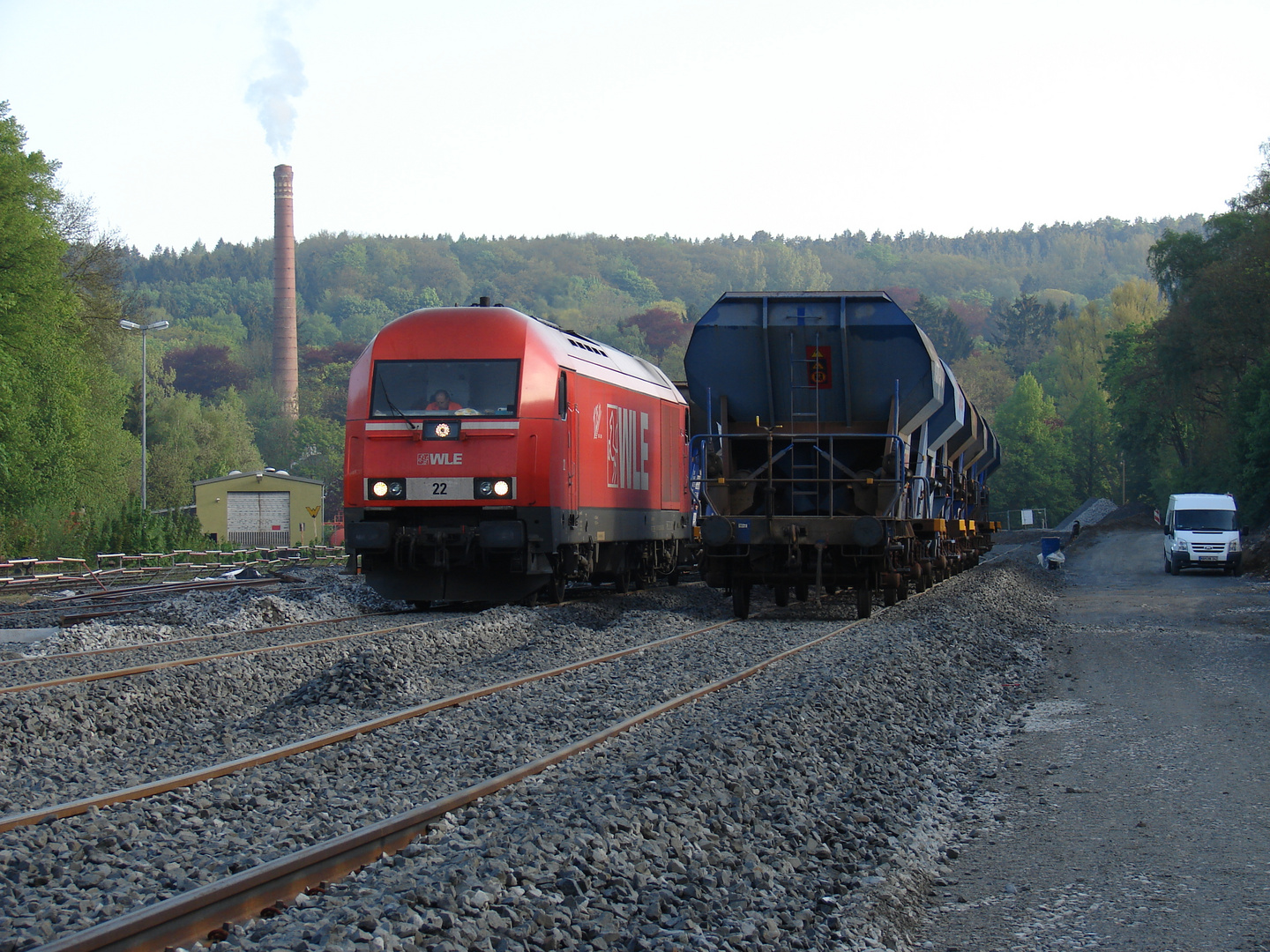 WLE Lok 22 im Arbeitseinsatz in Warstein