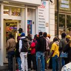 WM 2014. Ghanaer beim 1:0, Public-Viewing