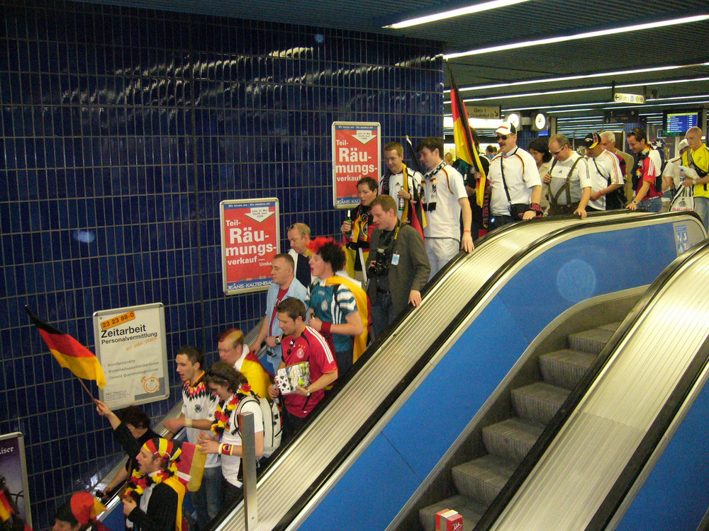 WM-Fans in München