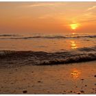 Wo de Nordseewellen trecken an de Strand