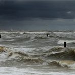 Wo de Nordseewellen trekken an de Strand