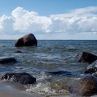 Wo die Boddenwellen strömen an den Strand ...