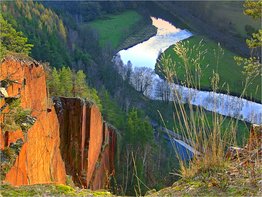 Wo die Elster das Vogtland verlässt