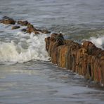 Wo die Nordseewellen trecken an den Strand