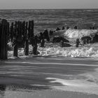 Wo die Nordseewellen trekken an den Strand