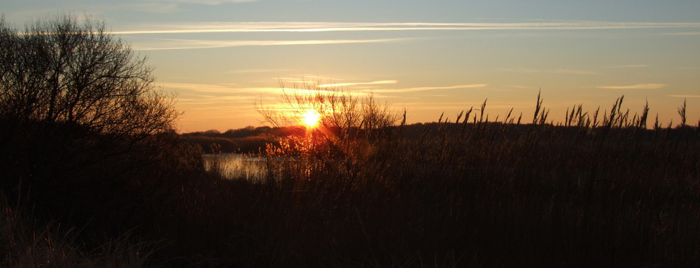 wo die Sonne den Horizont berührt