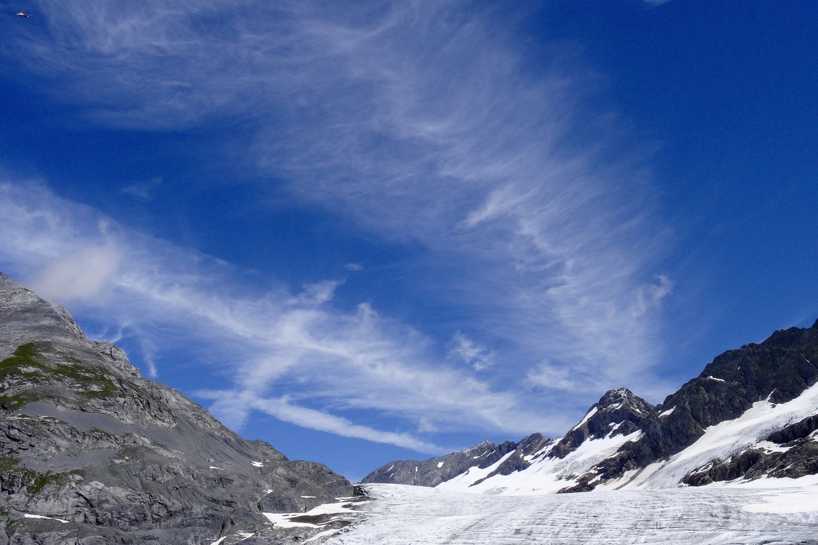 wo ist der Helikopter, Hüfigletscher