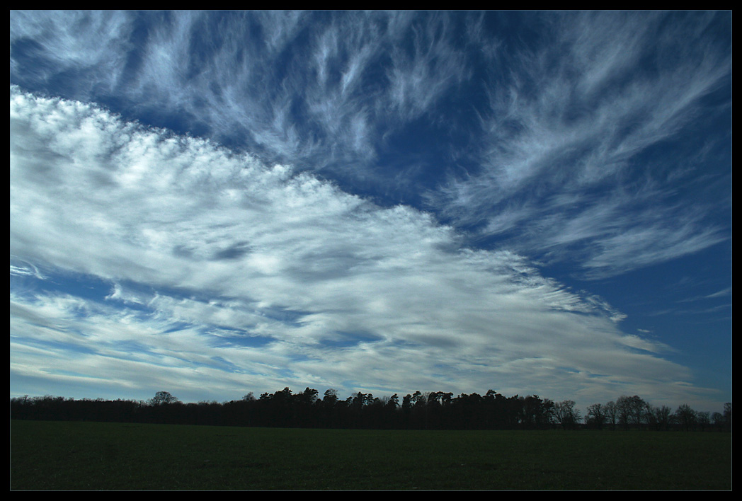 Wo Sonne und Wolken sich heute trafen...