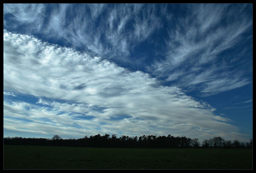 Wo Sonne und Wolken sich heute trafen...