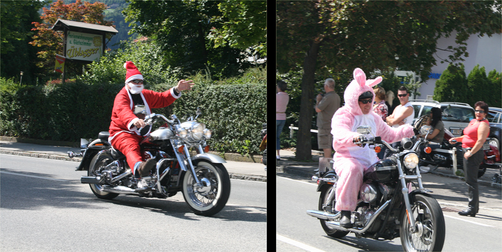 Wo trifft man Weihnachtmann und Osterhase