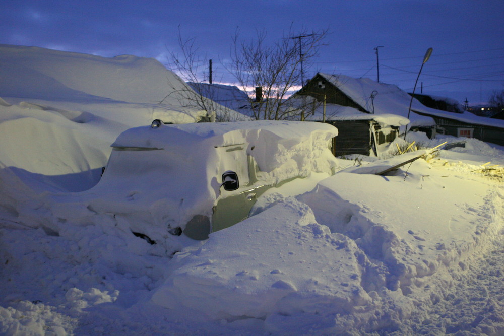 Woanders haben Leute Schnee genug!