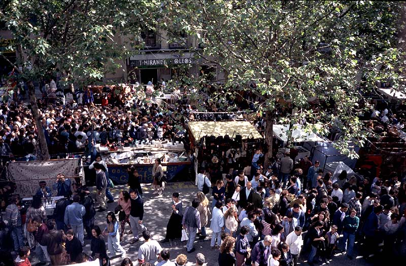 Wochenendmarkt in Madrid