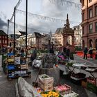 Wochenmarkt auf dem Marktplatz - Mainz Januar 2023