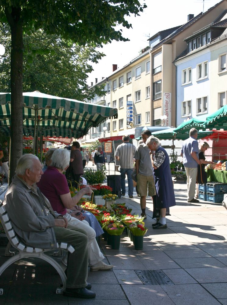 Wochenmarkt in Bruchsal