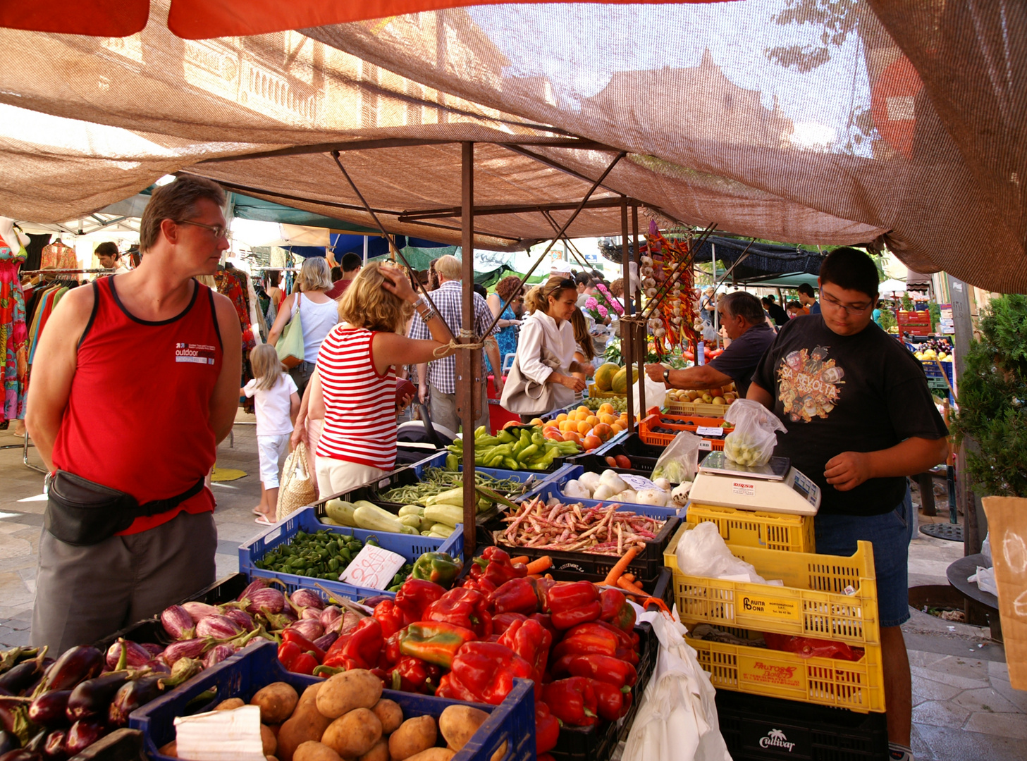 Wochenmarkt in Santanyi