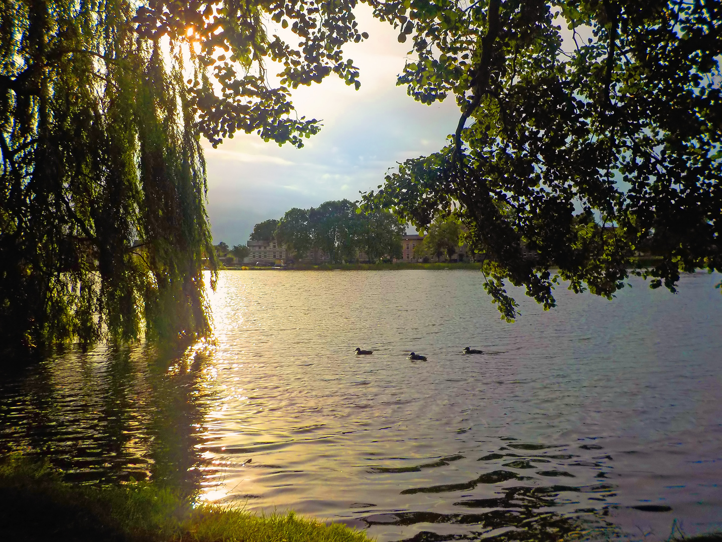 Wockersee in Parchim, Deutschland, Mecklenburg