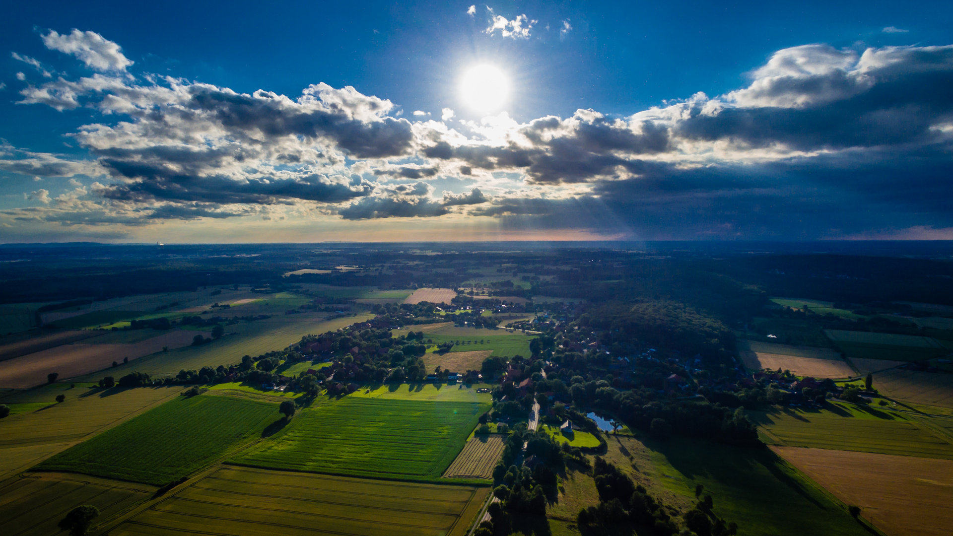 Wölpinghausen aus der Luft HDR