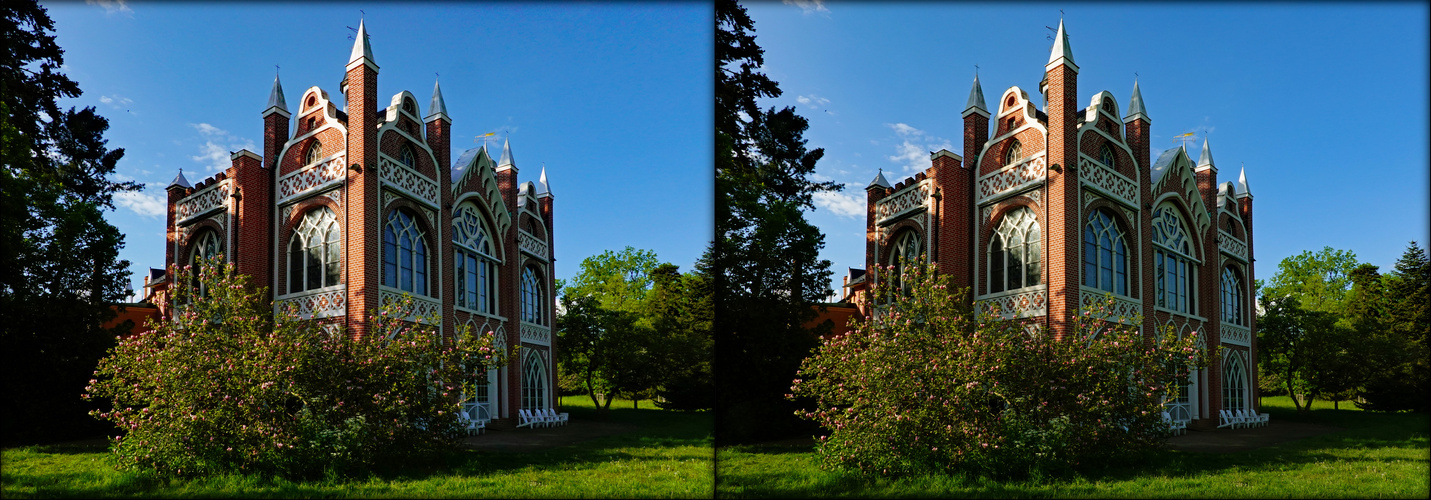 Wörlitz neo gotisches Haus (3D-X-View)