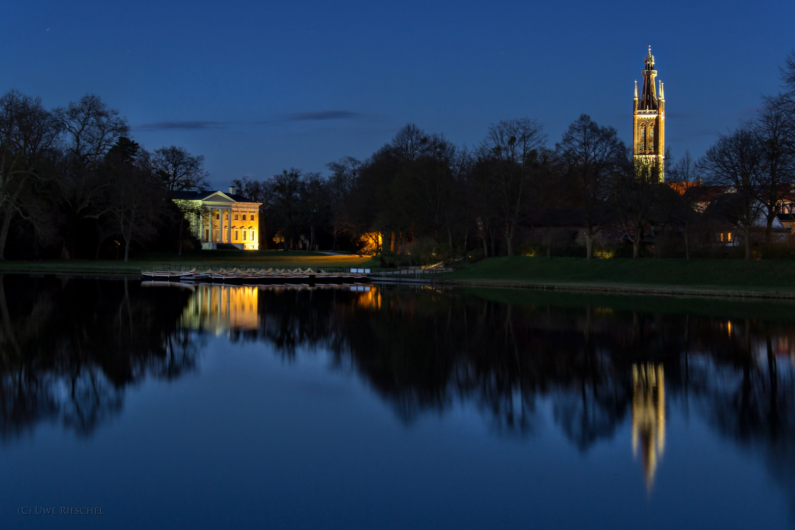 Wörlitz zur blauen Stunde