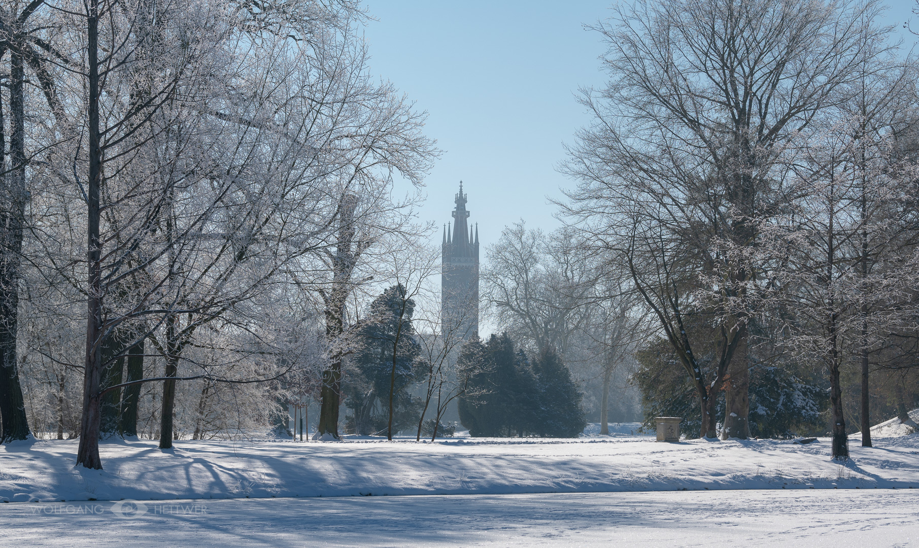 Wörlitzer Kirche im Winter