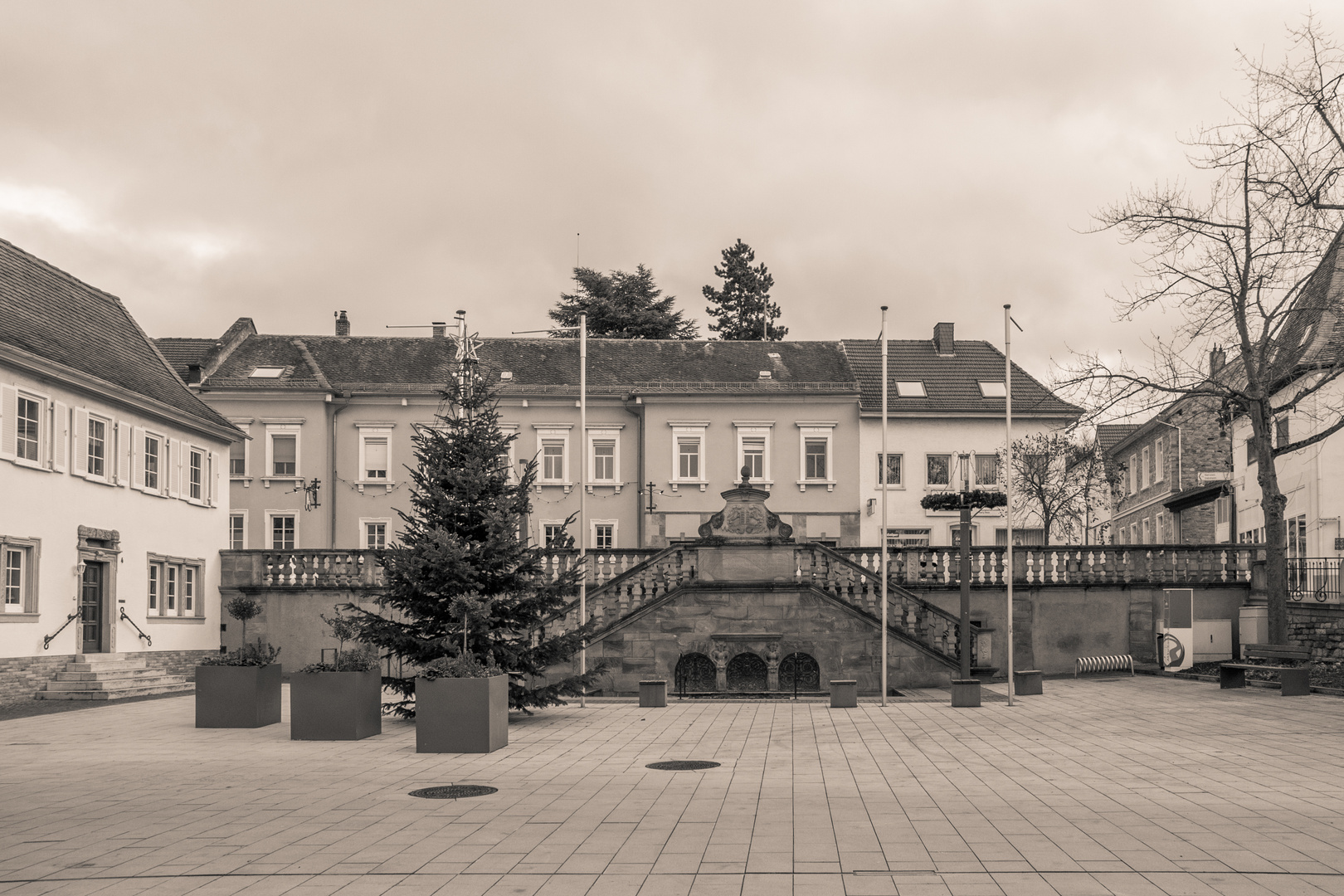 Wörrstadt in einer leichten Sepiatonung