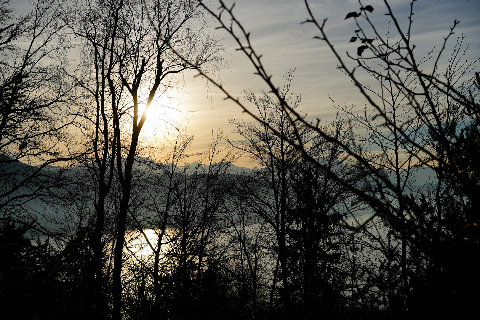 Wörthersee Abendstimmung Winter