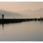 WörtherSee, Steg im Abendlicht