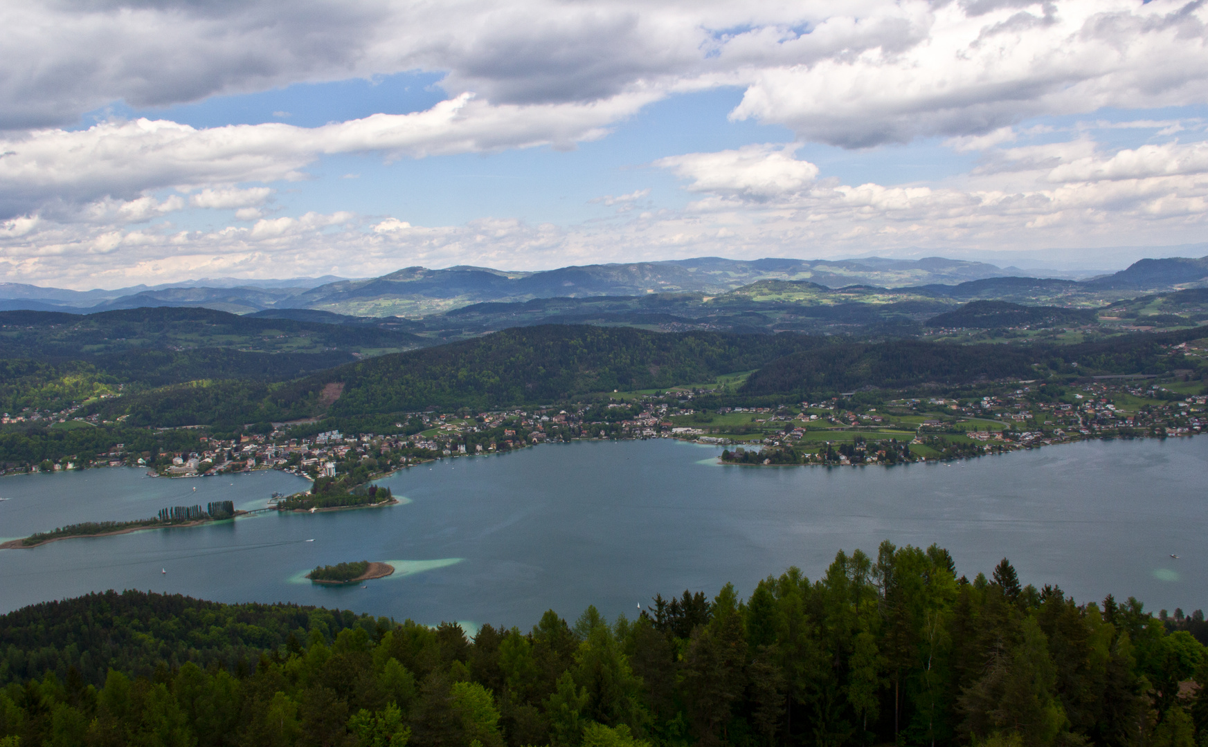 Wörthersee/Kärnten ausblick vom Pyramidenkogel